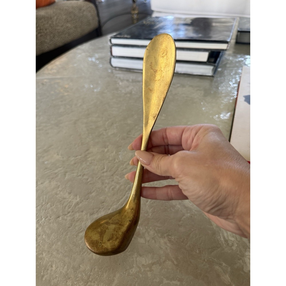 Vintage Solid Brass Golf Club Driver Shoehorn‎ Shoe Horn 9"